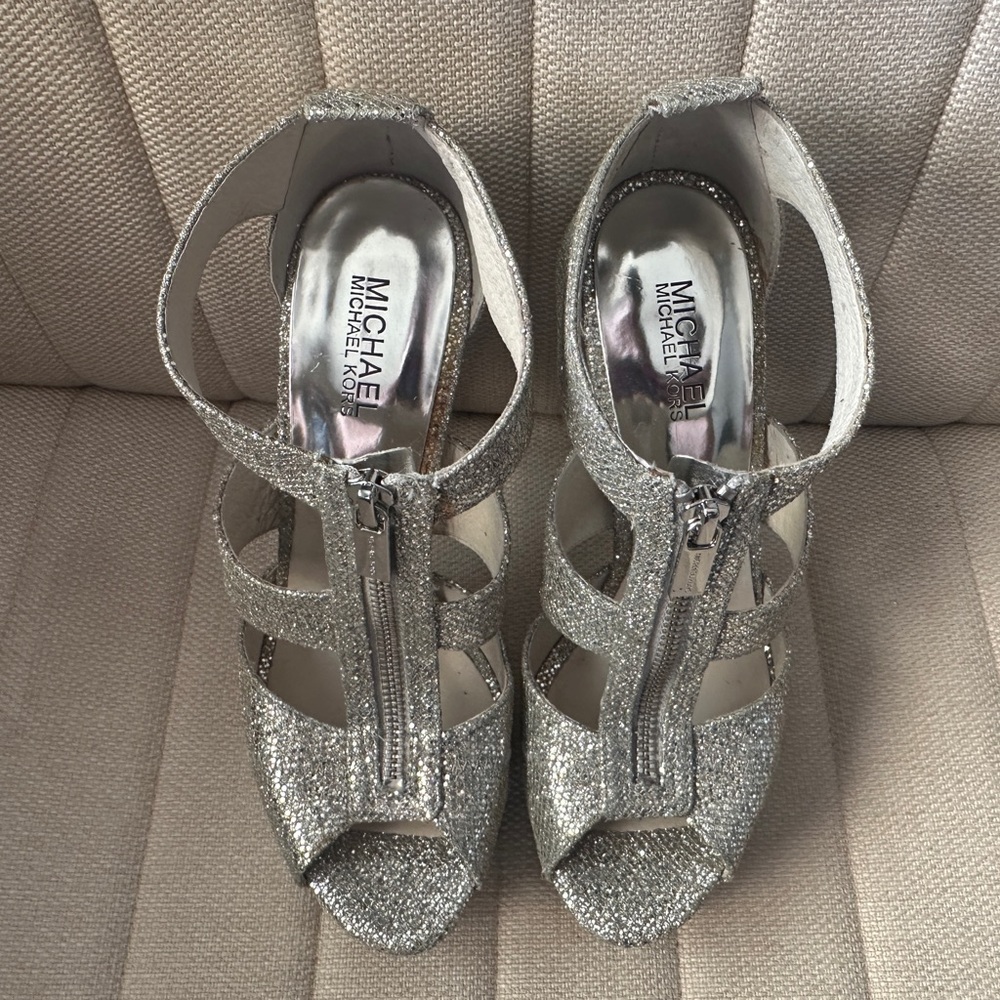 Michael Kors Silver Women's Heels 9